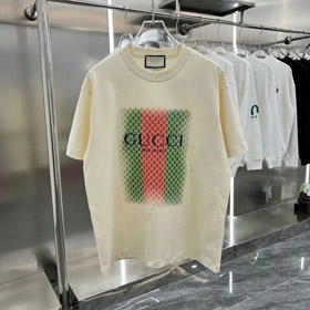 Gucci Versatile Heavyweight short-sleeved T-shirt with cartoon print and loose fit (2 styles)-2834  