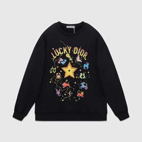 Dior New Long Sleeve Colorful Printed Round Neck Casual Top（15 styles)-2153  