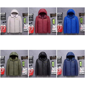 EMPORIO ARMANI Solid Color Quilted Warm Long-Sleeved Cotton Jacket-4860  